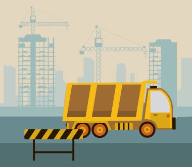 İnşaat alanının altında.