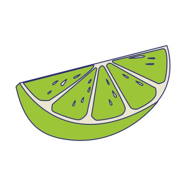 İzole edilmiş limon meyve vektör tasarımı