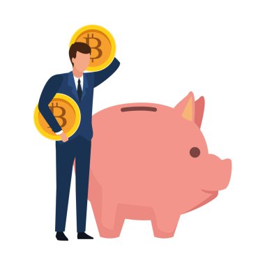 İş adamı avatar vektör tasarımı