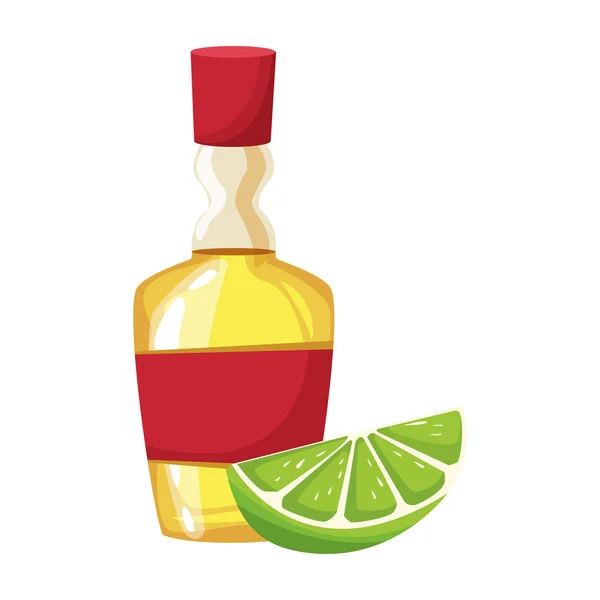 Isolerad tequila flaska vektor design — Stock vektor