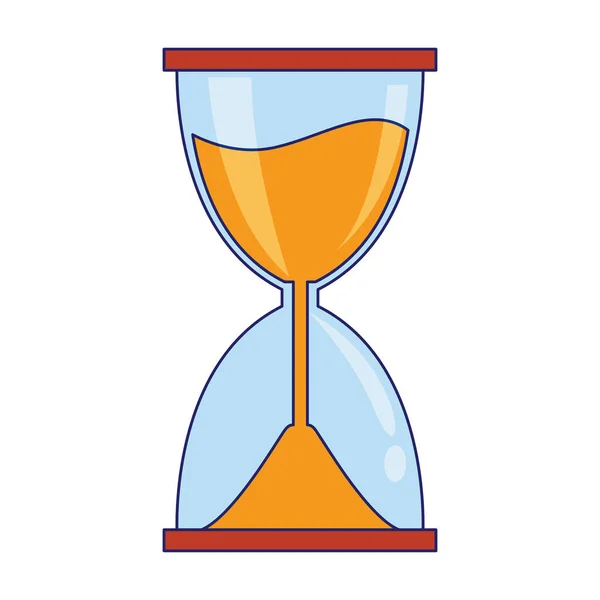 Hourglass icon, flat and colorful design — 스톡 벡터