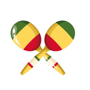 İzole edilmiş marakas aracı vektör tasarımı