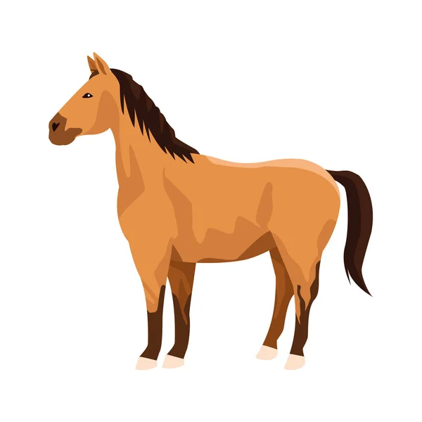 Horse icon, colorful flat design — Stock Vector