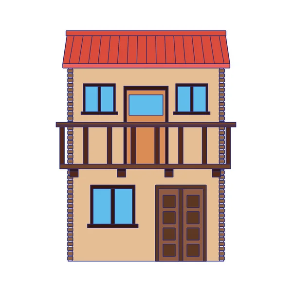 Isolated mexican house vector design — 스톡 벡터