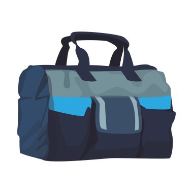 spor çantası simgesi, düz tasarım