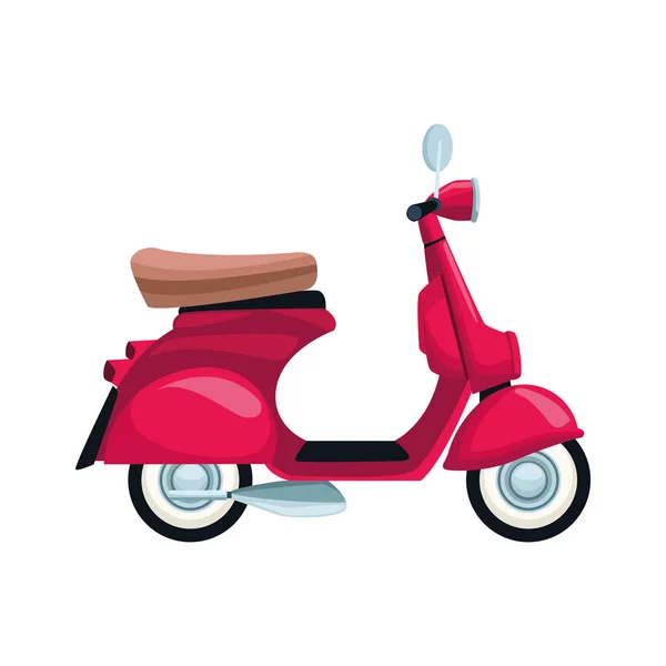 Classic motorcycle icon, flat design — стоковый вектор