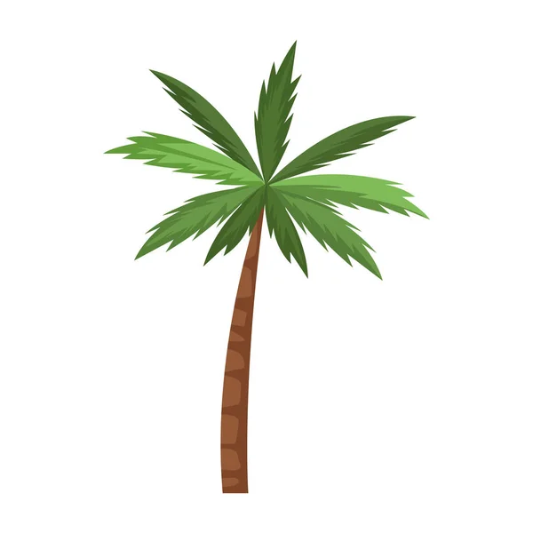 Palm icoon afbeelding, plat ontwerp — Stockvector