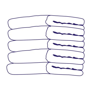 dizayn edilmiş havlu simgesi, düz dizayn