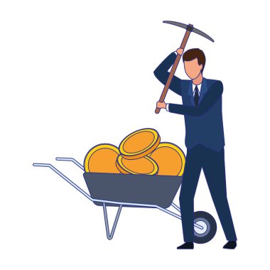 İş adamı avatar vektör tasarımı