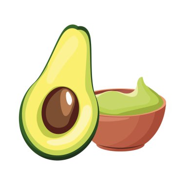 İzole edilmiş Meksika gıda vektör tasarımı