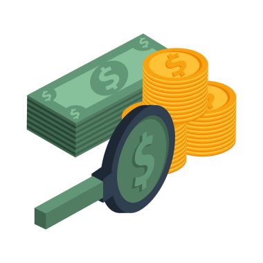 fatura ve para para dolar simgesi