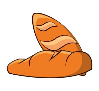 Lezzetli ekmek fırını ikonu