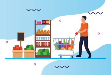 Erkek alışveriş karakteri olan marketler.