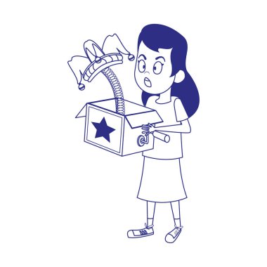 karikatür şaka kutusu ikonlu kadını şaşırttı