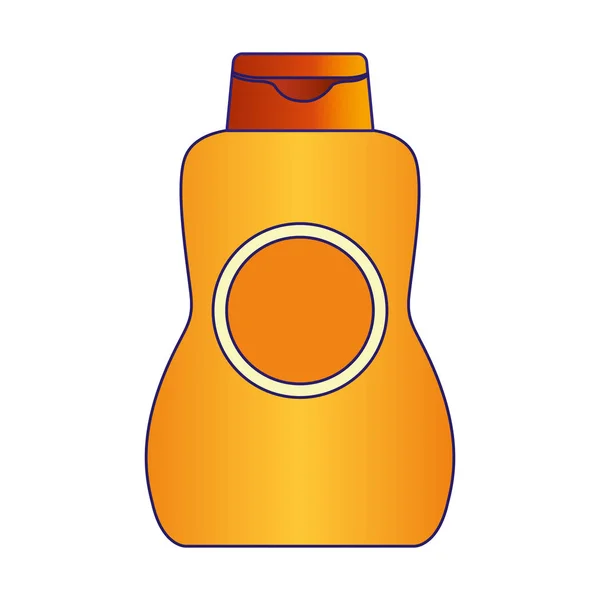 Sun bronzer bottle icon — Stock Vector