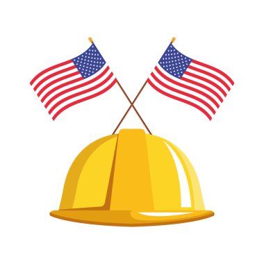 Amerika Birleşik Devletleri bayraklı güvenlik kaskı