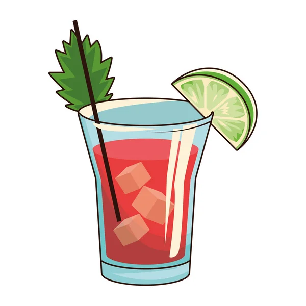 Blood mary cocktail icon, επίπεδη σχεδίαση — Διανυσματικό Αρχείο