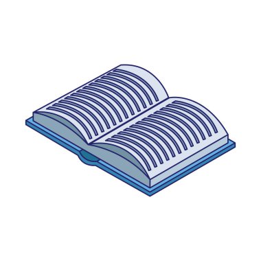 açık kitap simgesi, renkli tasarım