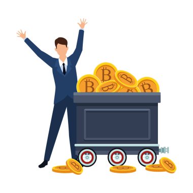 İş adamı avatar vektör tasarımı