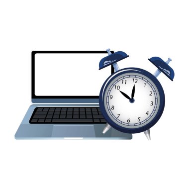 Alarm saati ve dizüstü bilgisayar aygıtı, renkli tasarım