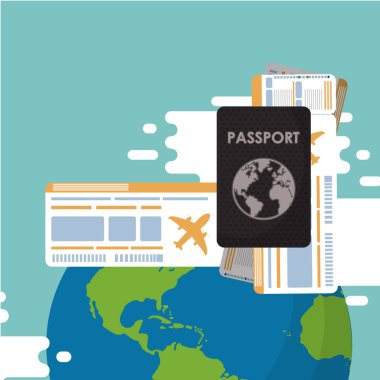 Dünya gezegeniyle dünya seyahati sahnesi