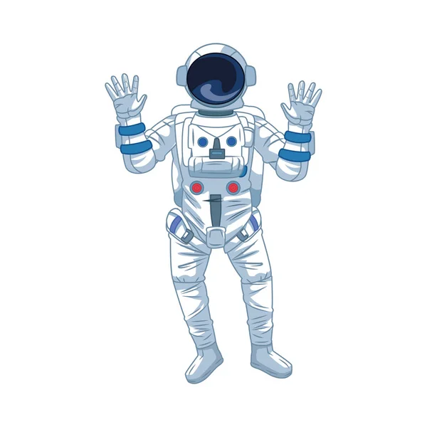 Изображение иконы астронавта, плоский дизайн — стоковый вектор