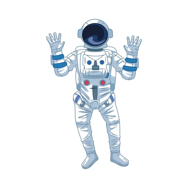 Astronaut icon image, flat design — Stock Vector