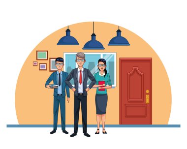 Ofis ortamındaki iş adamları