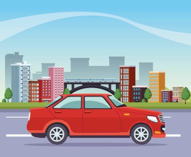 Yollu ve arabalı binalar