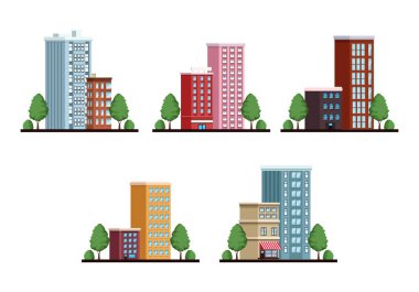 Şehir manzaralı binalar yığını