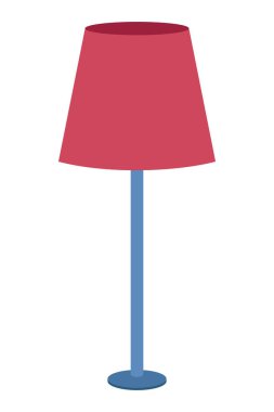 Ev lambası dekorasyonu karikatürü izole edildi