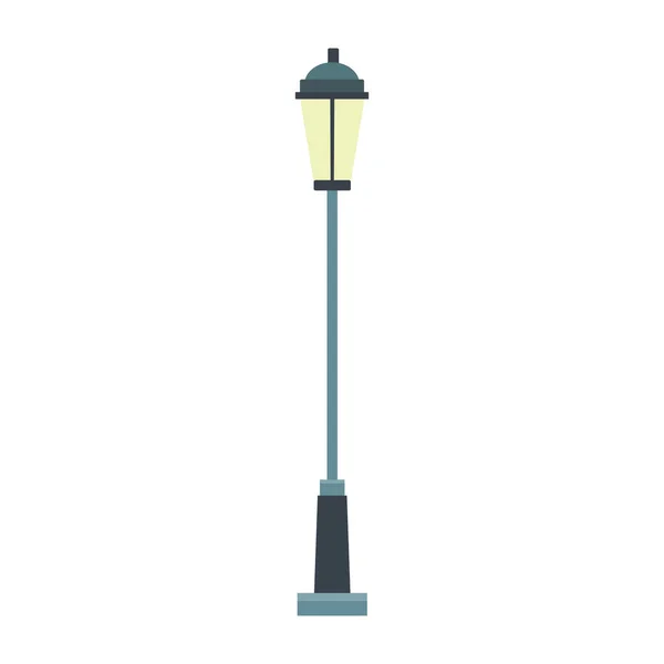 Иконка уличного фонаря, плоский дизайн — стоковый вектор