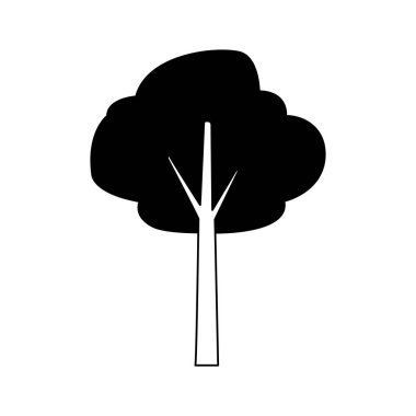 ağaç simgesi resmi, düz dizayn