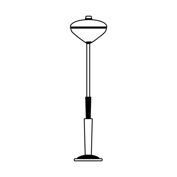 Ícone lâmpada de rua moderna —  Vetores de Stock