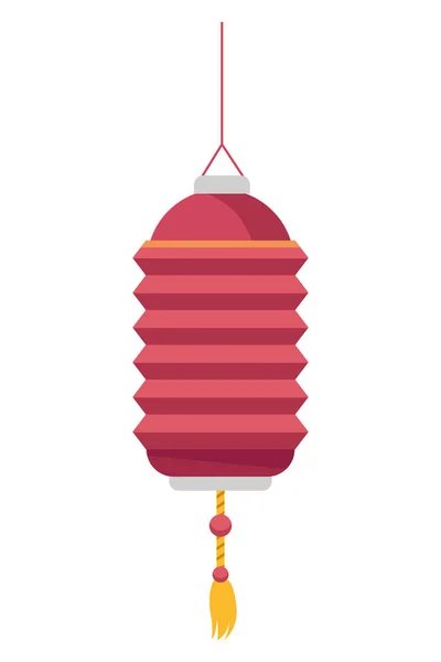 Chinese paper lantern hanging light — Stock Vector