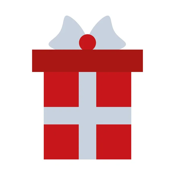 Merry christmas gift present icon — Stock Vector