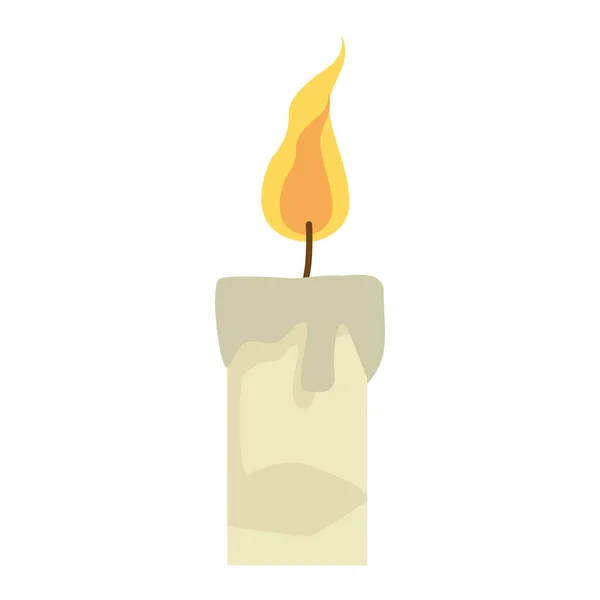 Candle icon, colorful flat design — 스톡 벡터