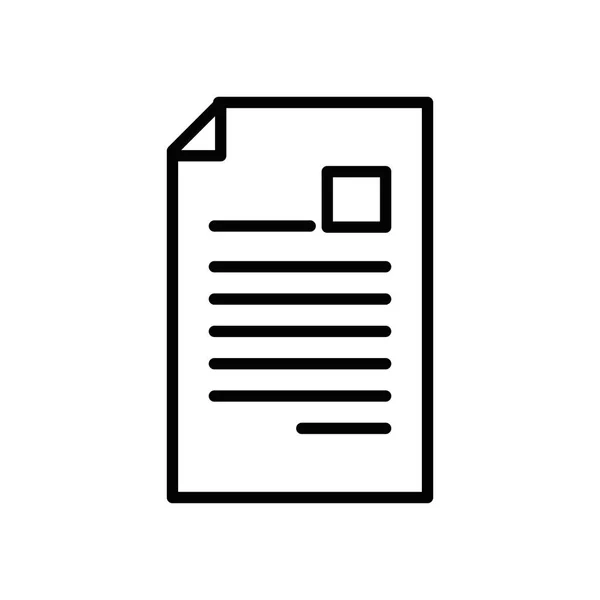 Document fichier papier icône isolée — Image vectorielle