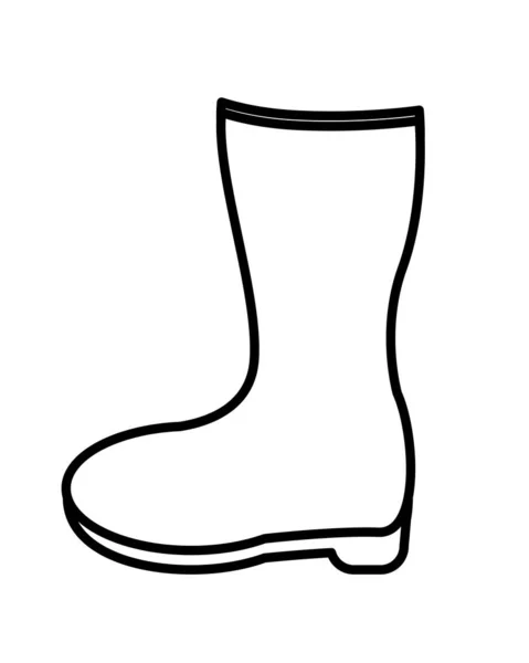 橡胶靴园艺设备图标 — 图库矢量图片
