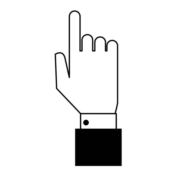 Menselijke hand cartoon — Stockvector