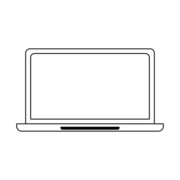Laptop számítógép ikon — Stock Vector