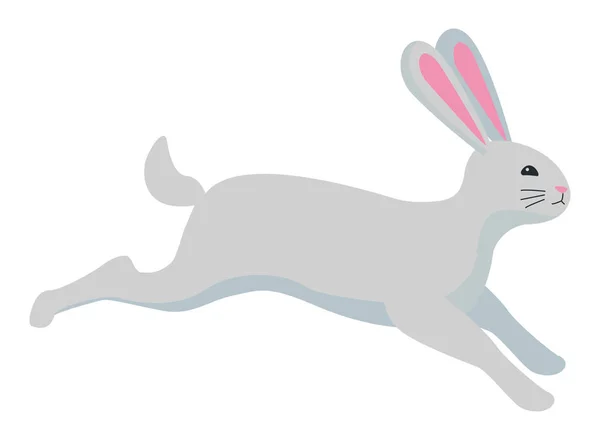 Sevimli tavşan evcil hayvan karikatür — Stok Vektör