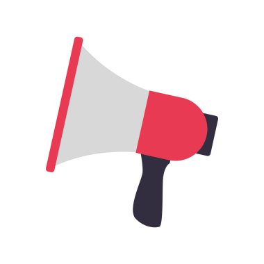 megafon aygıt simgesi, düz tasarım