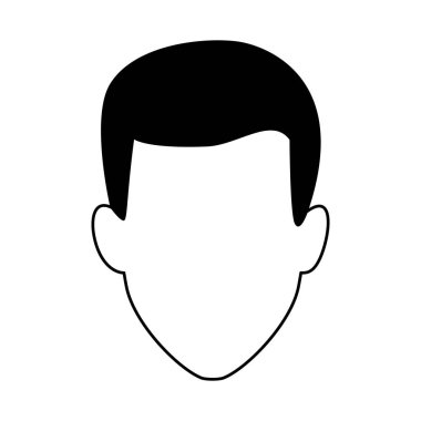 avatar man simgesi, düz tasarım