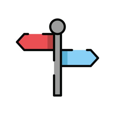 Trafik ok sinyali simgesi izole edildi