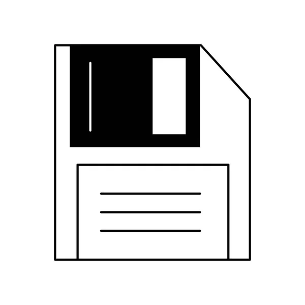 Technologie Diskette Cartoon — Stockvektor