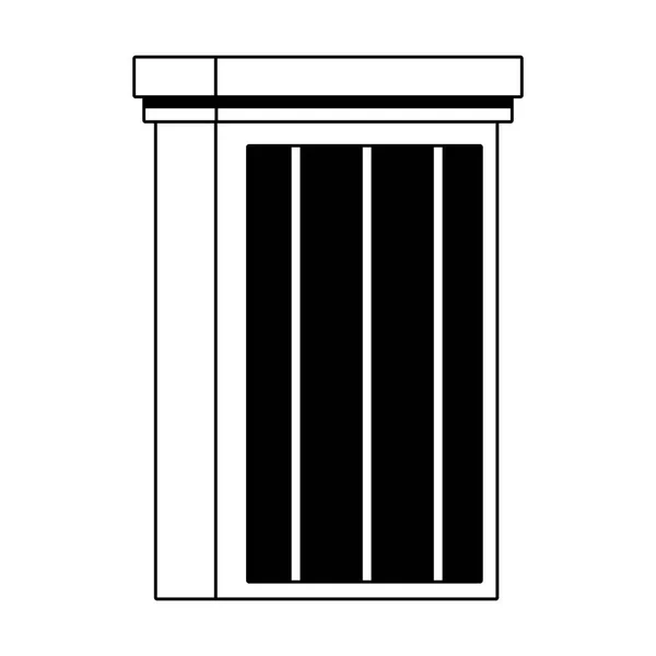 白色背景上的城市建筑图标 — 图库矢量图片