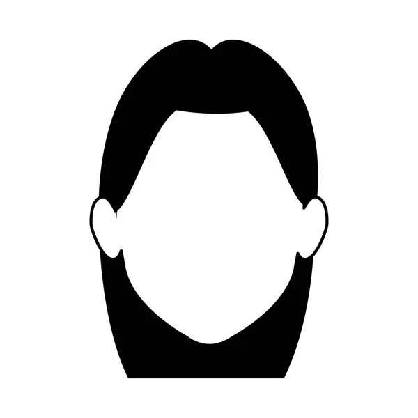 Icono de la cara de mujer avatar, diseño plano — Vector de stock