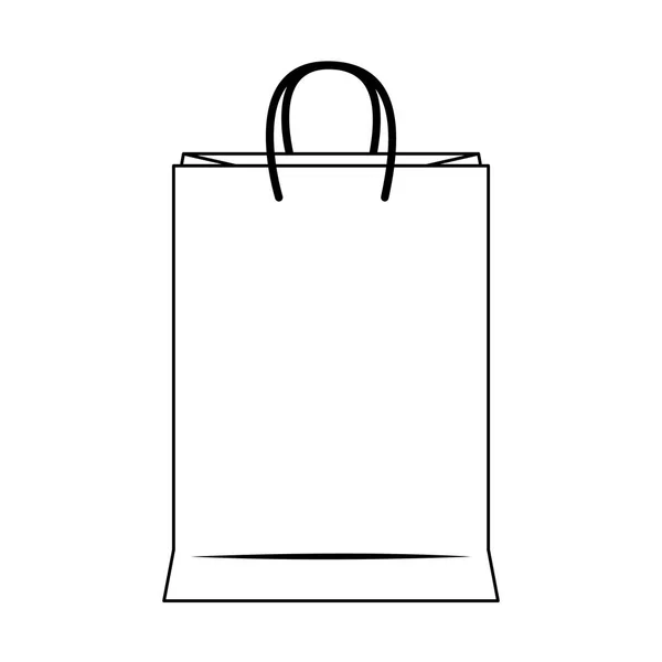 Shopping vente au détail magasin bande dessinée en noir et blanc — Image vectorielle