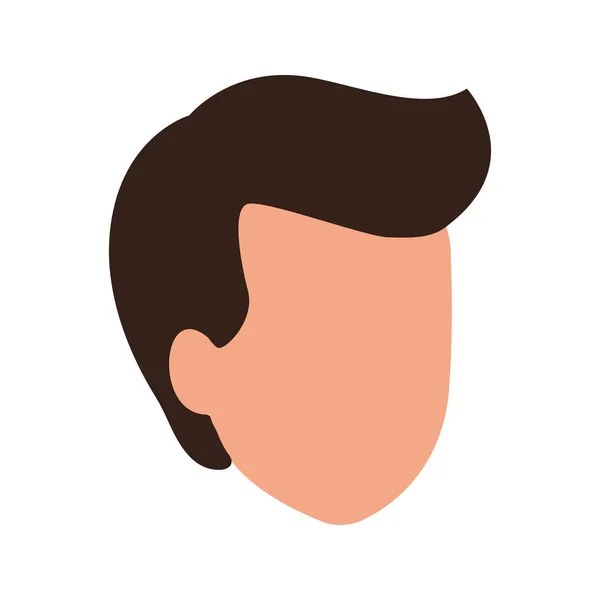 Icono de hombre de perfil predeterminado, diseño plano — Vector de stock